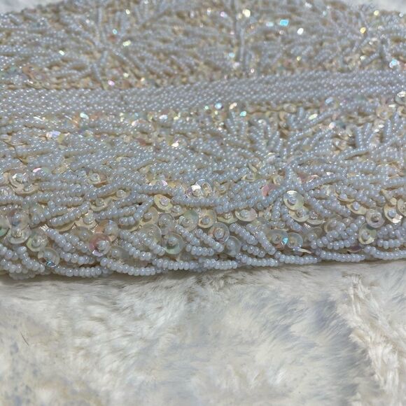 Gorgeous vntg Emson Marca white beaded cocktail - Picture 7 of 12